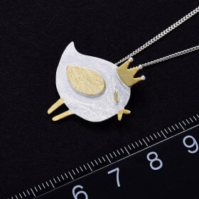 Wholesale-925-silver-Princess-Bird-crown-pendant (10)